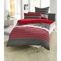 OTTO home Bettwäsche Majoran, Biber, 2 teilig, gestreifte Bettwäsche in 4 Qualitäten, Marke H.I.S by OTTO home