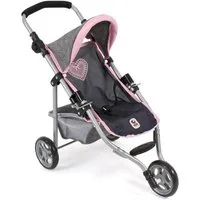 CHIC2000 Puppenwagen 612 26 Jogging Buggy "LOLA", Melange grau-navy