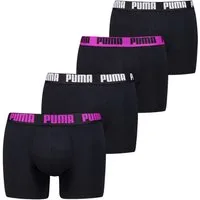 PUMA Boxershorts PUMA MEN EVERYDAY BOXER 4P ECOM (Packung, 4er Pack) mit breitem Logo-Webbund