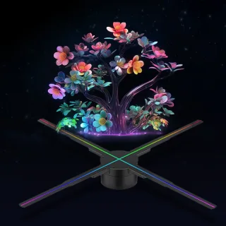 P65 3D Hologram Fan HD Projector LED Sign Holographic Player support Video Shop Advertising Display Festival Light-EU Pl