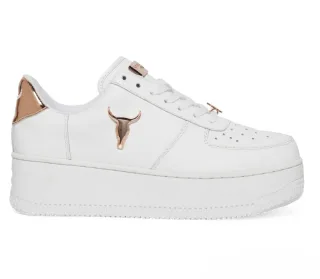 Windsor Smith – Weiße, klobige Leder-Sneakers - Rich