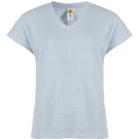 ROADSIGN australia T-Shirt Knit Ease (1, 1-tlg., 1) in melierter Optik, mit V-Ausschnitt, aus weichem Materialmix