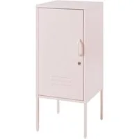 en.casa Nachtschrank »Hausjärvi« mit abschließbarer Tür 82 x 35 x 35 cm Stahl Rosa