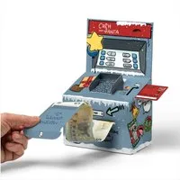 SURPRISA Geschenkbox Geld-O-Mat Geldgeschenk Verpackung – Kreatives DIY Geldautomat, für Geldgeschenke zum Geburtstag, Hochzeit & besondere Anlässe