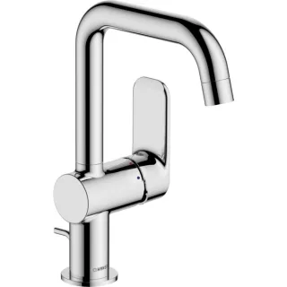 Hansa HANSABASIC Waschtischarmatur 55552243 Metall-Ablaufgarnitur, 120Grad schwenkbar, Hebel seitlich, Ausladung 150mm, chrom