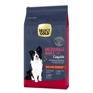 SELECT GOLD Complete Trockenfutter Hund Medium Adult Rind 12 kg