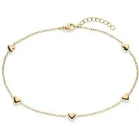 s.Oliver Fußkette Tiny Hearts Edelstahl