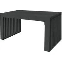 HOME DELUXE Sitzbank aus Holz LORA - 78 x 40 x 42 cm, Kiefernholz, Lamellen, Flurbank, Bettbank, Garderobenbank