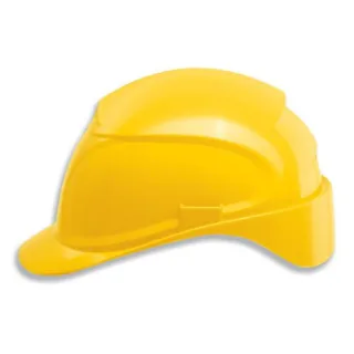 uvex airwing B Schutzhelm mit Lüftung - konvent. Innenausstattung - langer Schirm gelb 51 cm - 61 cm - 9762120