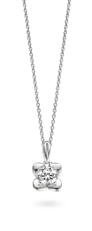 Orphelia Damen-Kette aus 925er Sterlingsilber mit Anhänger – Silber ZH-4739