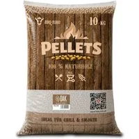BBQ-Toro Holzpellets Oak Pellets aus 100% Eichenholz für Grill, Smoker und mehr, 10 kg, 10.00 kg