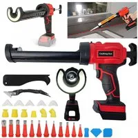 PRIISF Kartuschenpistole Silikonpistole Für Makita 18V Akku Elektrische Kartuschenpresse LED, 300 ml, Schnurlose Abdichtungspistole Glas Kitt Kleber Akku-Kartuschenpistole