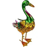 kamelshopping Gartenfigur Gartenfiguren aus Metall für den Garten, moderne Deko-Figuren, handbemalt mit Rostschutz-Lackierung, für außen, witterungsbeständig