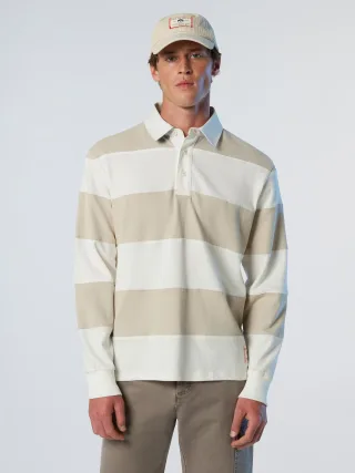 North Sails Rugby-Oberteil Gestreiftes Langarmshirt