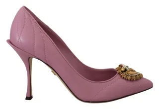 Gepolsterte Leder-Pumps