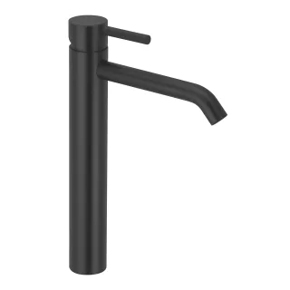 Herzbach deep black Waschtischarmatur l-size 170 schaft ohne ablauf sz, Schwarz matt, 23.203200.3.12 23.203200.3.12