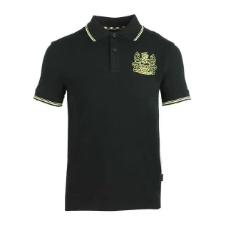 Aquascutum Unisex Erwachsenen Wappen Poloshirt (Schwarz/Gelb)