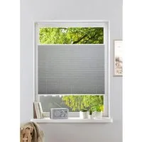 OTTO home Plissee WILLA, Lichtschutz, ohne Bohren, verspannt, Klemmfix, NEUHEIT in Leinenoptik