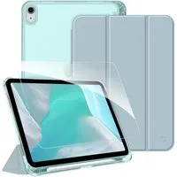 Fintie Tablet-Hülle für iPad 11 Generation 11'' 2025 (A16), iPad 10 Generation 10.9'' 2022, mit Schutzfolie-ultradünne transparente Rückseite Case mit Stifthalter