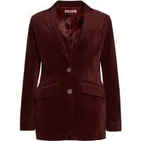 Brigitte von Boch Kurzblazer Lennon Samt-Blazer burgund