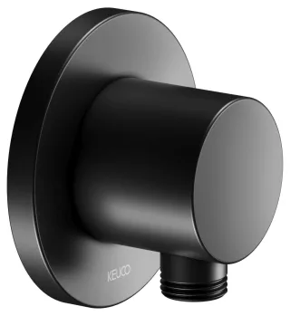 Keuco IXMO Black Selection Schlauchanschluss, rund, schwarz matt 59547370001