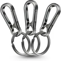 WEBBOMB Karabiner Schlüsselkarabiner robust 10 Schlüsselringe keychain Schlüsselanhänger