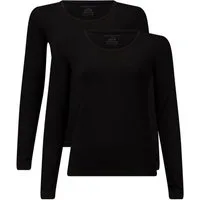 Bamboo basics Unterhemd Damen Longsleeve 2er Pack Viskose LARA (Packung, 2er Pack)