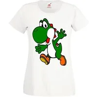 Youth Designz Print-Shirt Yoshi Damen T-Shirt Gaming Fun Print für Frauen mit modischem Retro Aufdruck