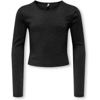 KIDS ONLY Langarmshirt KOGTRINNY LIFE LS GLITTER CUTOUT TOP JRS