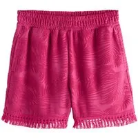 Next Shorts Jacquard-Sommershorts aus Frottee mit Fransen (1-tlg)