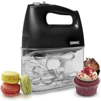 Duronic Handmixer, Duroni HM4 BK Handrührer, Mixer mit 400W
