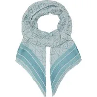 Calvin Klein Modetuch EMBLEM AOP JACQUARD SQUARE SCARF, Mit Markenlabelmusterung