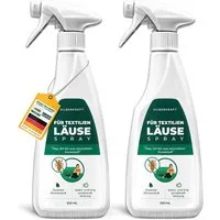 Silberkraft Insektenschutz-Spray Läusespray, Läuse-Ex-Spray, Textilien schützen, Kopfläuse vorbeugen Gegen Läuse und deren Nissen, 2-tlg., Umgebungsspray gegen Läuse, effektives Abwehrspray gegen Nissen