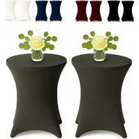 EXKLUSIV HEIMTEXTIL Stehtischhusse, Material: 90 % Polyester 10% Elasthan, ca. 140 g/m²