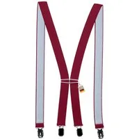 ZUKUNFTSENKEL Hosenträger Schmaler Hosenträger - Sicherer Halt Damen & Herren 2,5cm X-Form (Für Damen und Herren) 4 Starke Clips, Deutsche Herstellung, Elastisch
