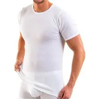 HERMKO Unterziehshirt 3842 kurzarm, 100 % Bio-Baumwolle, Shirt, Doppelripp, große Größen