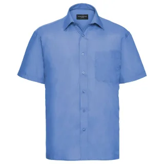 Russell Collection - Hemd Pflegeleicht für Herren kurzärmlig (Business-Blau)