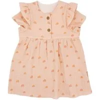MAXIMO Sommerkleid GOTS BABY GIRL-Kleid, Kurzarm Musselin, Futter (1-tlg)