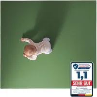 Eco Krabbelmatte Spielmatte (60x100cm, Olivgrün), Öko-Tex 100 zertifiziert, komplett in Deutschland hergestellt
