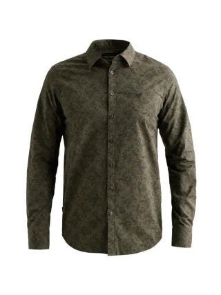 PME Legend - Langarmhemd mit Muster grün - Gr. - XXL