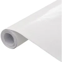 Aufkleber Autofolien 2 Stk. 4D Weiß 100x150 cm+50x150 cm, (2tlg)
