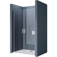 doporro Dusch-Drehtür Duschtür Nischentür dusche Duschabtrennung Duschkabine Teramo24, 80x195 cm