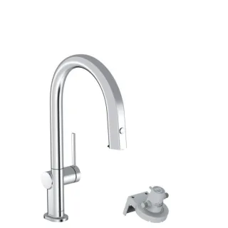 hansgrohe Aqittura M91 Küchenarmatur 76803000 Ausziehauslauf, 1jet, chrom