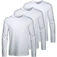 Man's World Langarmshirt neue Farbe ! (3er-Pack) Langarm, unifarben, aus Baumwolle, im 3er-Pack