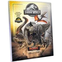 Panini Sammelkarte Jurassic World Karten - ROAR! Trading Cards Sammelkarten, - 1 Sammelmappe
