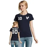 Blondie & Brownie T-Shirt Damen Frankreich France Sport Trikot Fußball Weltmeister EM