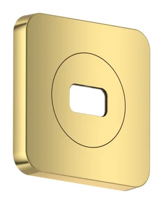 Hansgrohe AXOR ShowerSphere Rosette 120/120 softsquare, Polished Gold Optic, 39769990 39769990