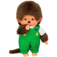 Monchhichi Plüschfigur Junge mit Frosch Latzhose 20 cm Monchhichi Puppe Fashion