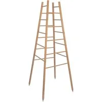 Windhager Rankgitter Pyramide, Holz-Rankgerüst für Blumen und Gemüsepflanzen, 1 St., Kletterhilfe für den Garten, 50 x 50 x 145 cm