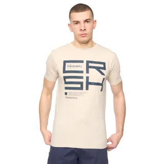 Crosshatch - "Squarebox" T-Shirt für Herren (Helles Steingrau)